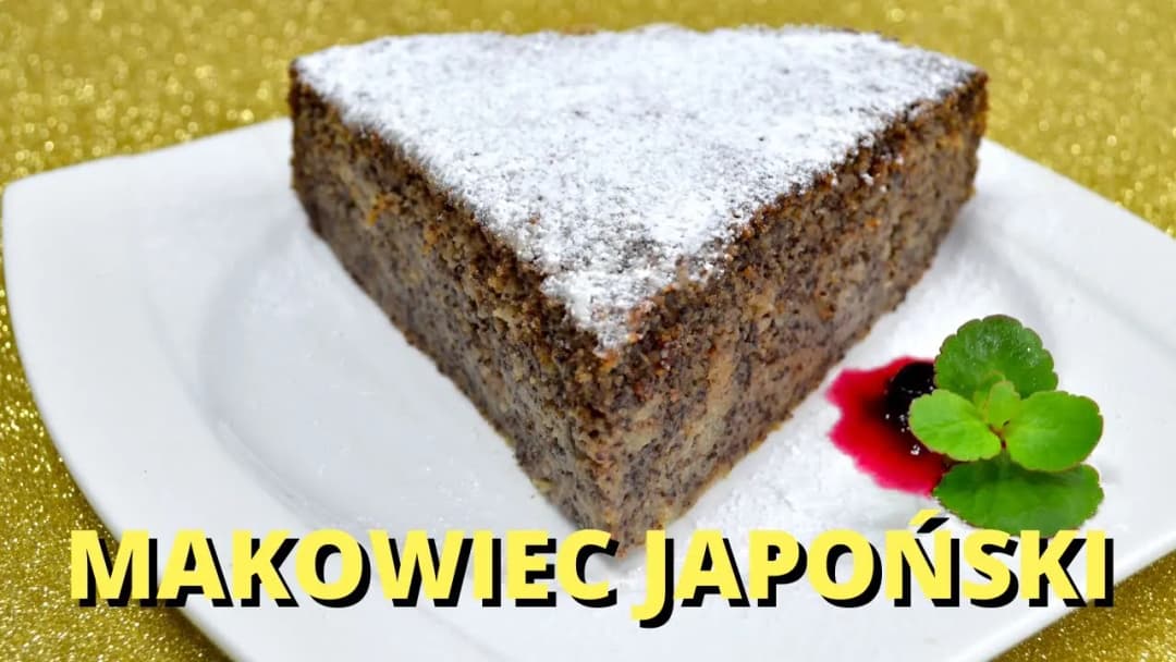 Makowiec japoński - prosty przepis na pyszne ciasto świąteczne